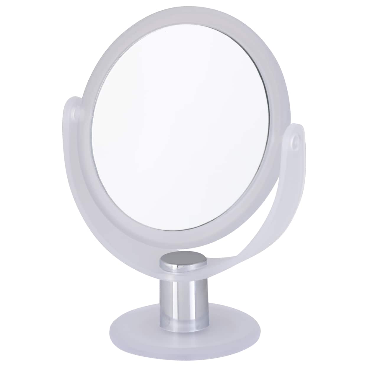 Home Details Dual Sided 10X Magnification Rubberized Vanity Mirror
